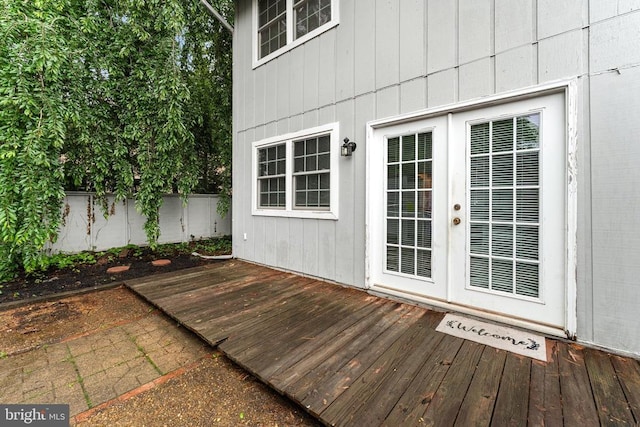 133 Woodlake Dr, Charlottesville, VA 22901 - wooden deck with french doors and fence