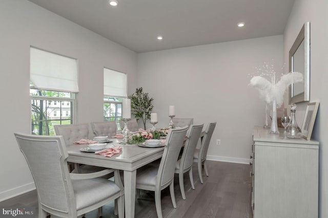 11316 Oakville Ln, Spotsylvania, VA 22551 - dining room with wood finished floors, recessed lighting, and baseboards