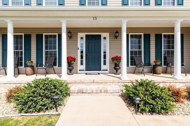 15 Devonshire Ct, Fishersville, VA 22939 - entrance to property featuring covered porch
