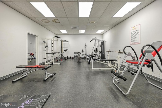 299 Sunset Loop, Mineral, VA 23117 - gym with a paneled ceiling
