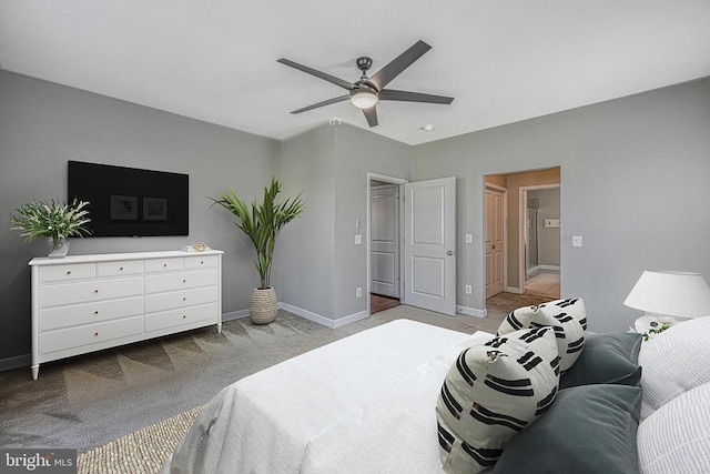 299 Sunset Loop, Mineral, VA 23117 - bedroom featuring carpet flooring, baseboards, and a ceiling fan