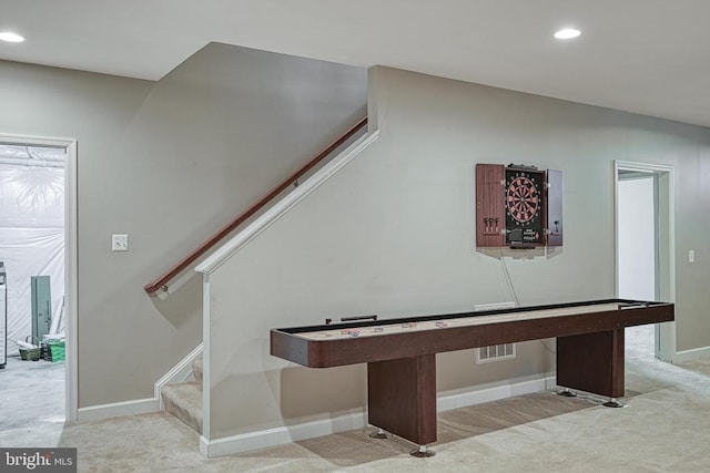 299 Sunset Loop, Mineral, VA 23117 - game room featuring carpet flooring, baseboards, and recessed lighting
