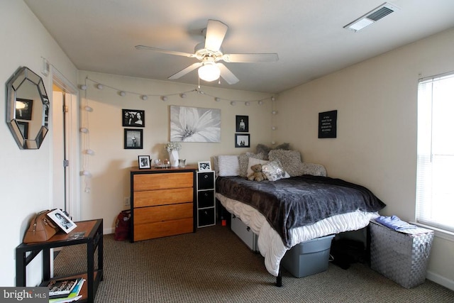 135 Yellowstone Dr Unit 301, Charlottesville, VA 22903 - carpeted bedroom featuring rail lighting and a ceiling fan