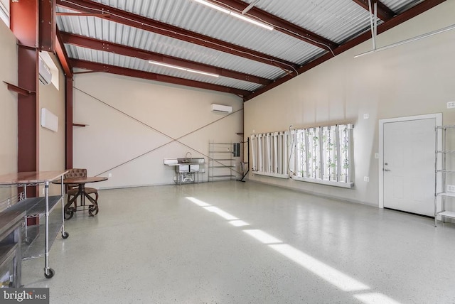  - garage with an AC wall unit