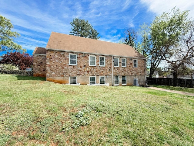 1203 Windsor Ln, Staunton, VA 24401 - back of house featuring stone siding