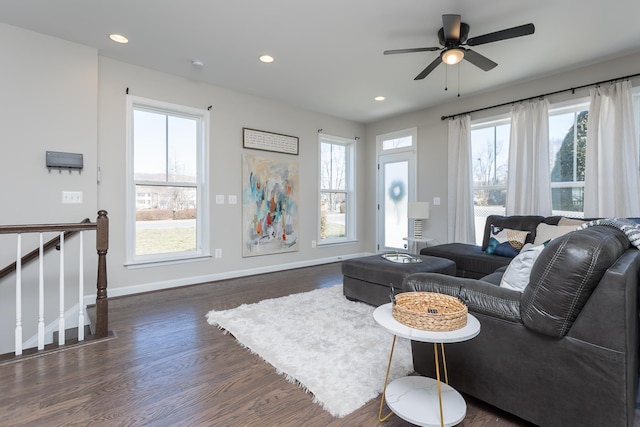3381 Monterey Dr, Rockingham, VA 22801 - kitchen with appliances with stainless steel finishes, a sink, dark countertops, a kitchen island with sink, and recessed lighting