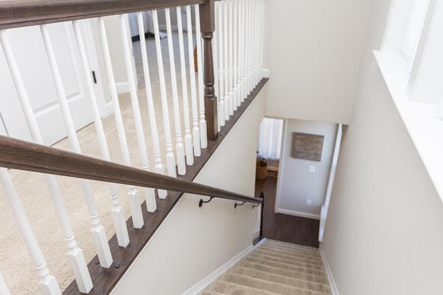 3381 Monterey Dr, Rockingham, VA 22801 - stairway with baseboards