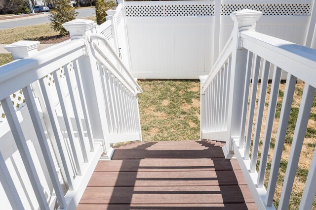 3381 Monterey Dr, Rockingham, VA 22801 - view of wooden deck
