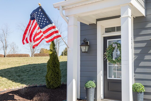3381 Monterey Dr, Rockingham, VA 22801 - doorway to property featuring a lawn