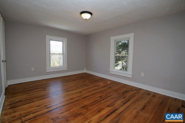 309 Port Republic Rd, Waynesboro, VA 22980 - spare room with healthy amount of natural light, hardwood / wood-style flooring, baseboards, and a textured ceiling