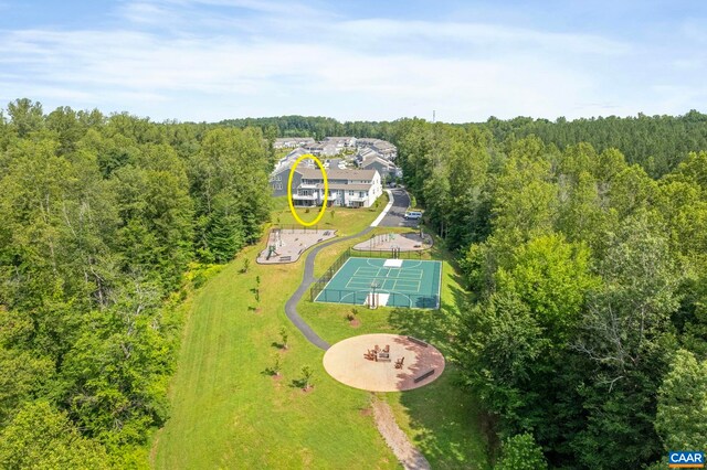 1802 Flora Ln, Charlottesville, VA 22911 - bird's eye view of a heavily wooded area