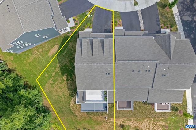 1802 Flora Ln, Charlottesville, VA 22911 - aerial view of property and surrounding area featuring property boundaries highlighted