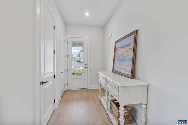 1802 Flora Ln, Charlottesville, VA 22911 - doorway featuring light wood finished floors and recessed lighting
