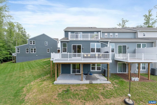 1802 Flora Ln, Charlottesville, VA 22911 - back of house with a patio, a yard, and a balcony