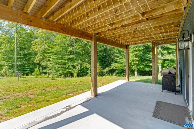 1802 Flora Ln, Charlottesville, VA 22911 - view of patio / terrace featuring area for grilling and view of scattered trees