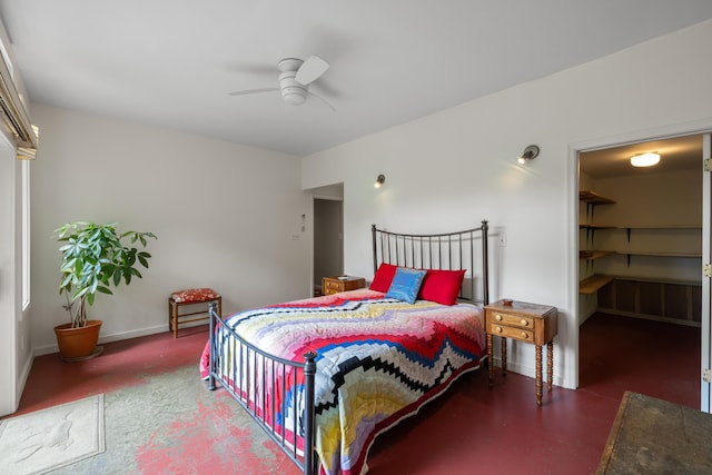 7598 Lee Hwy N, Raphine, VA 24472 - bedroom featuring baseboards and a ceiling fan