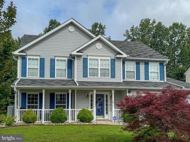 108 Apple Orchard Rd, Louisa, VA 23093 - view of front facade with covered porch and a front yard