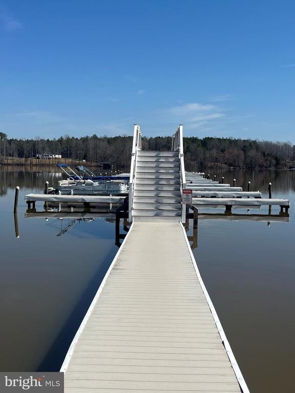 26536 Pennfields Dr, Orange, VA 22960 - dock area with a view of trees and a water view