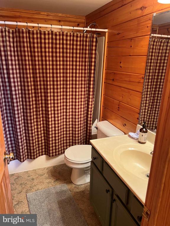 26536 Pennfields Dr, Orange, VA 22960 - full bath with toilet, vanity, and shower / bath combination with curtain