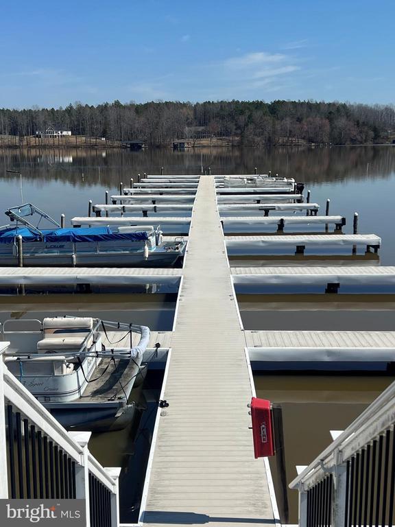 26536 Pennfields Dr, Orange, VA 22960 - dock area with a wooded view and a water view