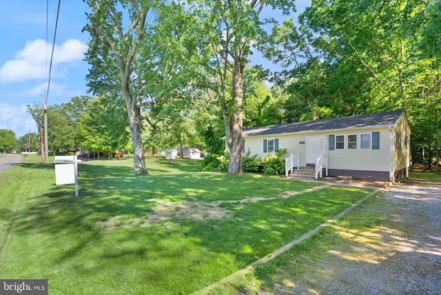 6314 Foster Rd, Spotsylvania, VA 22553 - view of green lawn featuring view of wooded area