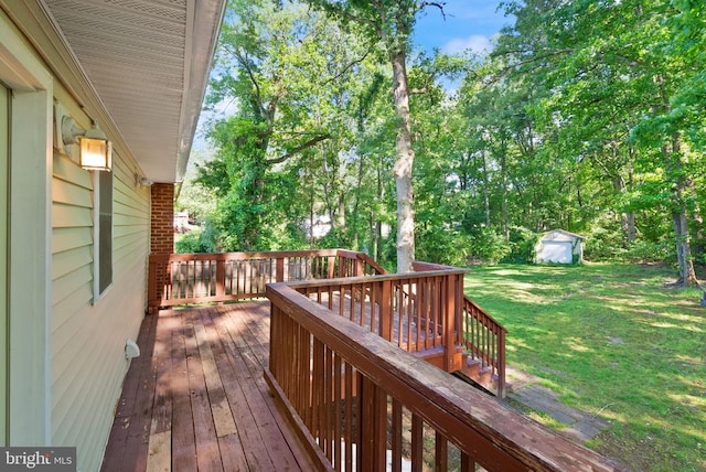 6314 Foster Rd, Spotsylvania, VA 22553 - wooden deck with a yard