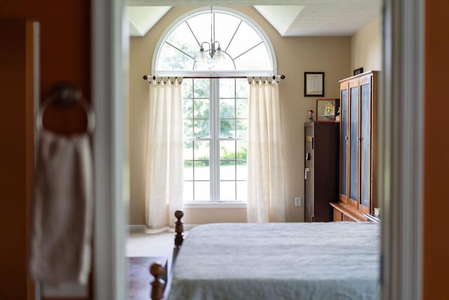 31 Hampton Dr, Stuarts Draft, VA 24477 - bedroom with a chandelier and baseboards