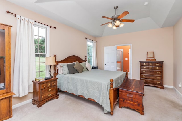 31 Hampton Dr, Stuarts Draft, VA 24477 - bedroom featuring light colored carpet and a ceiling fan