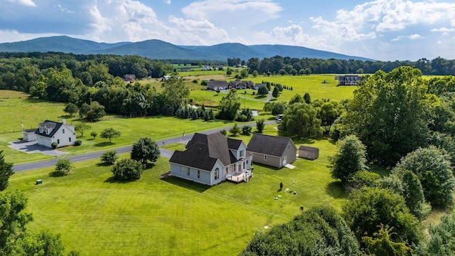 31 Hampton Dr, Stuarts Draft, VA 24477 - aerial view of sparsely populated area with a mountainous background