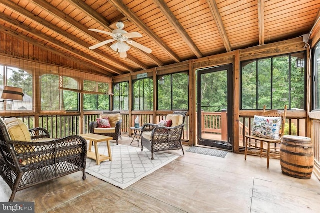 3803 Fallwood Ln, Fredericksburg, VA 22408 - sunroom / solarium featuring outdoor lounge area and ceiling fan