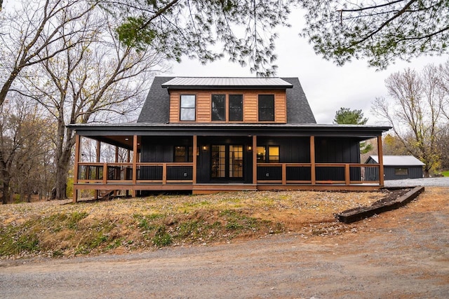 3332 Hill Gap Rd, Bridgewater, VA 22812 - farmhouse with board and batten siding and a porch