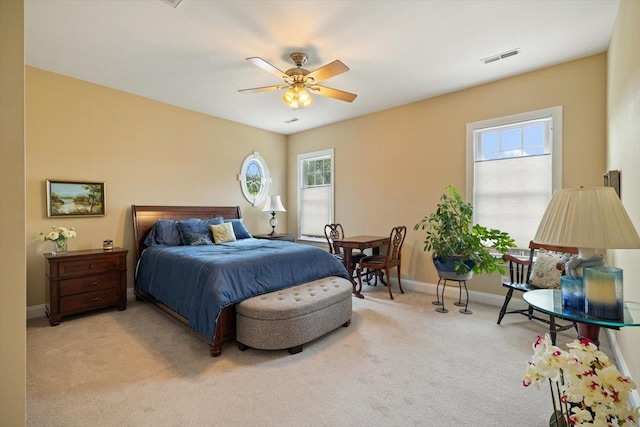 515 Legrande Ave, Waynesboro, VA 22980 - bedroom featuring carpet floors, multiple windows, and ceiling fan