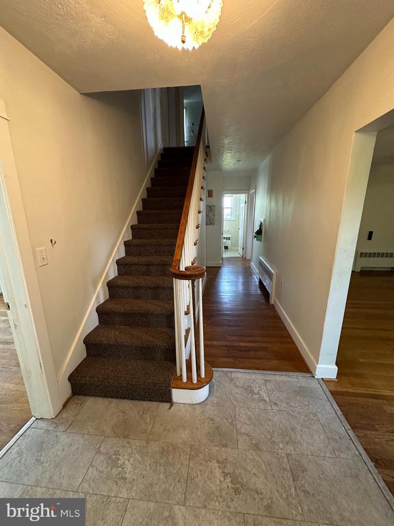 2 Terrace Ln, Luray, VA 22835 - stairs featuring baseboards and wood finished floors