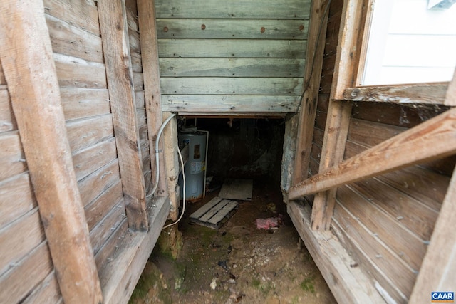 613 6th St, Shenandoah, VA 22849 - detailed view of water heater and wooden walls