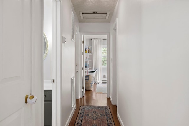 1233 Pinehurst Rd, Staunton, VA 24401 - corridor featuring dark wood-type flooring and a textured ceiling