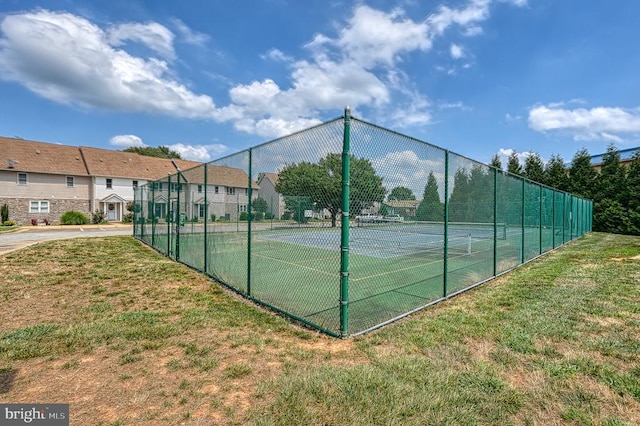 view of tennis court
