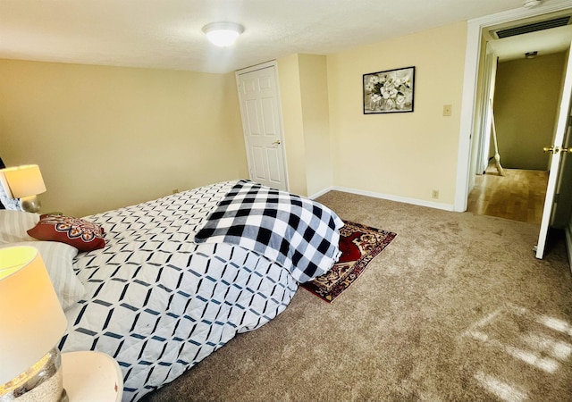 1204 3rd St, Waynesboro, VA 22980 - bedroom with baseboards, carpet flooring, and visible vents