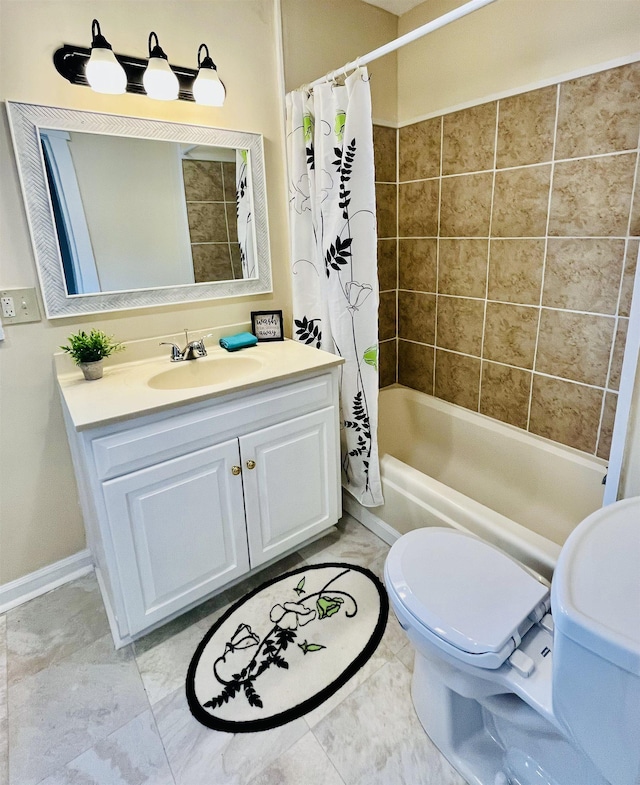1204 3rd St, Waynesboro, VA 22980 - full bathroom featuring vanity, toilet, and shower / bath combo