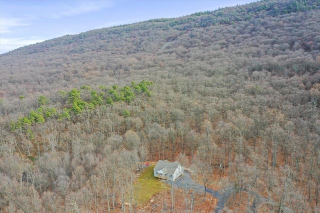 115 Mountain Top Ln, New Market, VA 22844 - aerial view featuring a wooded view