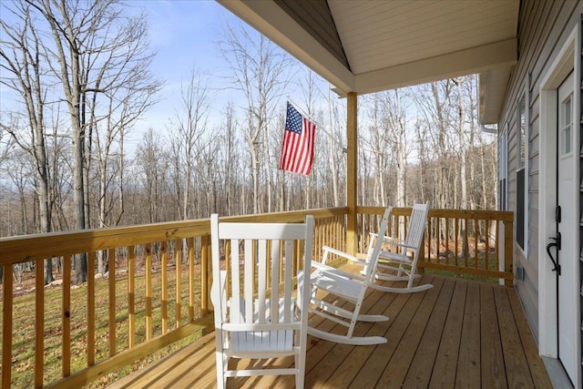 115 Mountain Top Ln, New Market, VA 22844 - view of wooden terrace