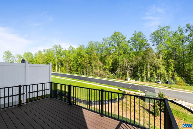 1234 Laconia Ln, Charlottesville, VA 22911 - wooden deck with a lawn