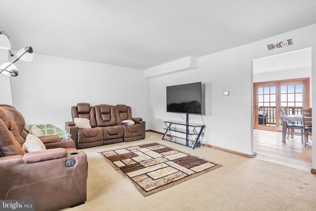 5129 Pecan Dr, Fredericksburg, VA 22407 - carpeted living area with baseboards