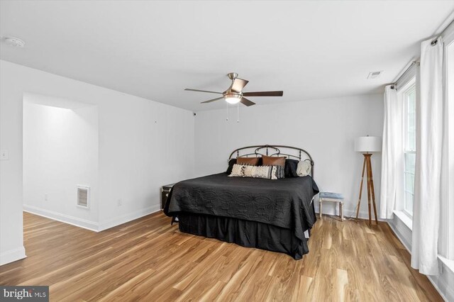 109 Poplar Dr, Louisa, VA 23093 - bedroom featuring light wood finished floors and ceiling fan