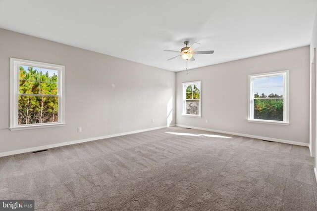 Kentuck Pl, Mineral, VA 23117 - spare room with ceiling fan, baseboards, and carpet flooring