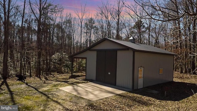 3617 Hidden Acres Way, Partlow, VA 22534 - view of outdoor structure at dusk