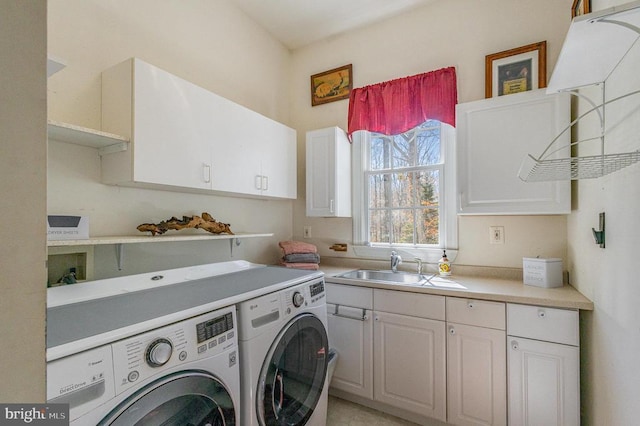 3617 Hidden Acres Way, Partlow, VA 22534 - laundry room featuring independent washer and dryer and cabinet space