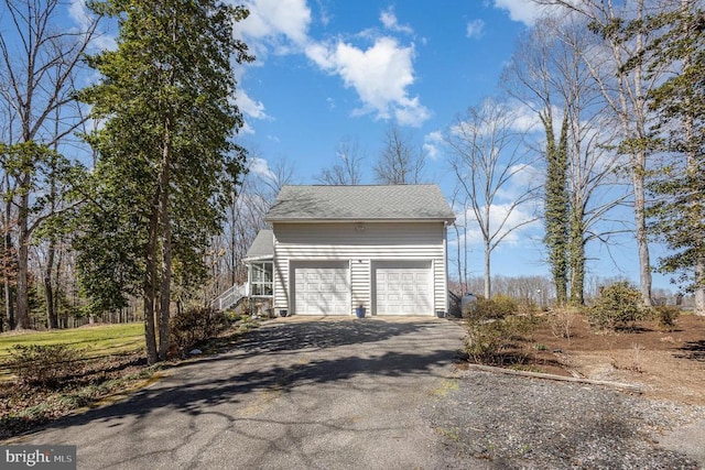 3617 Hidden Acres Way, Partlow, VA 22534 - garage featuring asphalt driveway