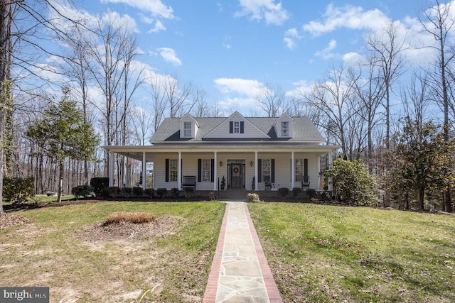 3617 Hidden Acres Way, Partlow, VA 22534 - country-style home with a porch and a front lawn