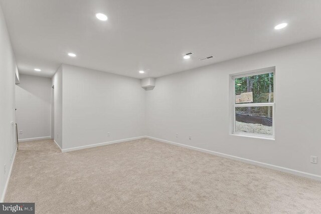 5925 Stubbs Bridge Rd, Mineral, VA 23117 - basement featuring recessed lighting and light carpet