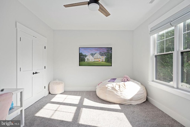 11606 Little Bay Harbor Way, Spotsylvania, VA 22551 - carpeted bedroom featuring baseboards and ceiling fan